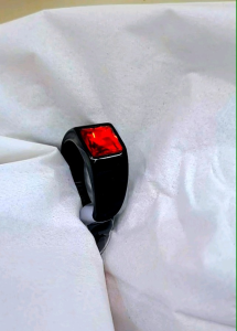 Cincin Titanium Batu Akik Pria Stylish Maskulin Anti Karat Tidak Luntur (85)