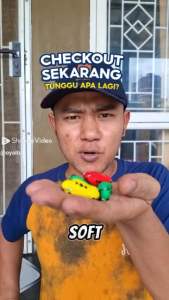 Umpan Pancing Soft Rog 3cm: Umpan Casting Ikan Gabus Haruan/Toman Killer