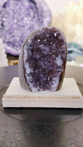 Natural High Grade Uruguay Special Rainbow Amethyst Crystal Druse Ornament RA59