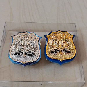 kewenangan satpam sec kecil 3x3 akrilic biru
