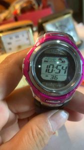 Đồng hồ điện tử nam nữ hiệu DASH pin thường kết hợp solar size 45mm chức năng báo thức CHRONO đèn sáng dây nguyên bản