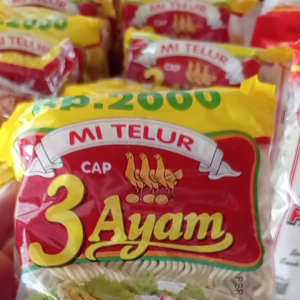 Mi Telur Cap 3 Ayam isi 2 Keping - 110gr