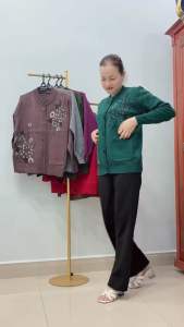 Áo Len Trung Niên Len Dệt  Kim Mềm Mịn