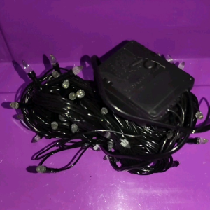 Lampu Hias LED Varian Lancip 10 meter Kabel hitam / Lampu Natal Dekorasi TUMBLR Berkedip