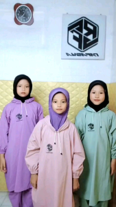Jas Hujan Anak Setelan Ponco Kualitas Terbaik Bahan PVC By Rafasya