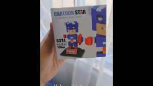Hsanhe mainan block medium Action Figure batman block Cube World Series IRONMAN Mainan Edukasi Anak Bricks Blocks