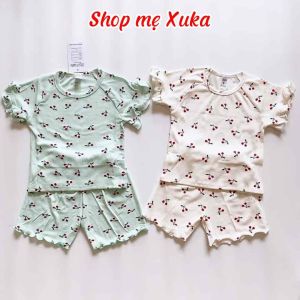 Bộ tăm lạnh bé gái tay bèo hình cherry