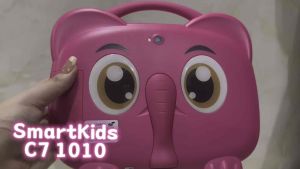 C7(1010) Smartkids Elephant 64GB Android Learning Tool Tablets for Kids with Random Freebies Toy