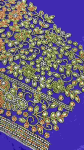 Aari works saree blouse material