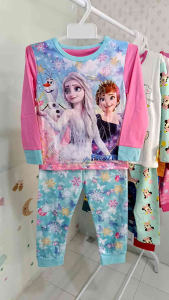 PIYAMA ANAK BAJU TIDUR GLOW IN THE DARK FROZEN IMPORT