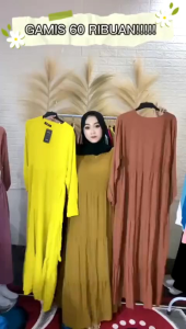 HANUM DRESS PREMIUM/DRESS POLOS/DRESS BUSUI/GAMIS RAYON POLOS / GAMIS PLAIN SUSUN / DRESS RAYON/GAMIS TERBARU/ GAMIS JUMBO/GAMIS HITAM POLOS/ALL SIZE