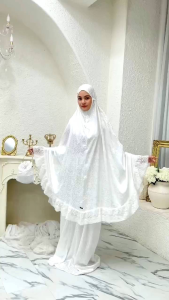 MUKENA PREMIUM SILK JAGUAR ADEM LACE PREMIUM