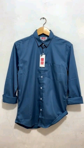 Kemeja Pria Blue Denim Lengan Panjang Casual Premium