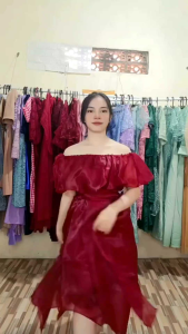 Gaun Pesta Premium Chibi Victoria & Dress Sabrina Wanita Populer