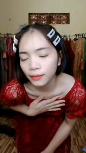 Dress Ellie Natal Brokat: Gaun Pesta Kondangan Wanita Alá Korea