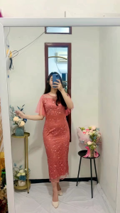RYUKA DRESS PESTA MEWAH ELEGANT BRIDESMAIDS KONDANGAN GAUN NATAL CANTIK
