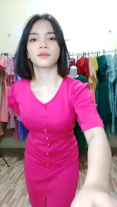 Mini dress SCUBA HANY DRESS BODYCON PREMIUM JUMBO ALA KOREA