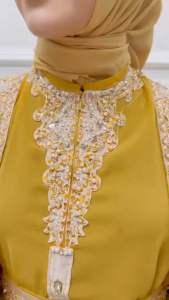 Kaftan Halimah Kaftan Terbaru Kaftan Kondangan Free Inner Belt Dan Turban