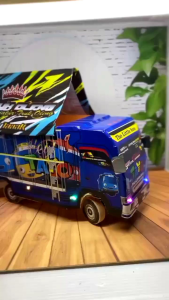 Promo Mainan Anak truk Oleng kayu Remote control TAYO Terlaris Lengkap Lampu Terpal