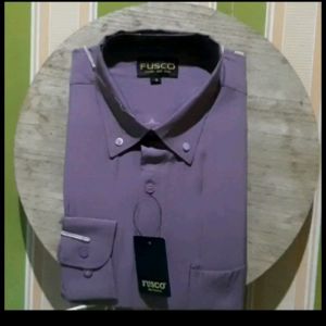 COD✅ FUSCO kemeja pria formal warna taro/kemeja polos lengan panjang