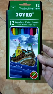(12warna)JOYKO Pensil warna/pensil kayu/pensil gambar