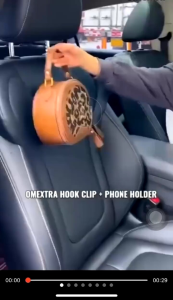 Phone Holder HD11 Chrome Peyangga Hp Tempat Gantungan Cantolan Tas di