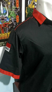 kemeja/Hem kombinasi Gasmi full bordir bahan Nagata drill