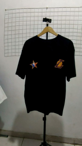 Kaos Oversized Tshirt Laker 23 Gambar Depan Belakang Kaos Oversize Wanita/Pria T-shirt
