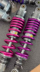 สปริงโช๊ค GAZI สีพาวเดอร์โค้ท WAVE/X-MAX/MIO ขนาด 280/300/310/320/330/มิล สปริงโช๊คแก๊สซี่