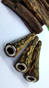 klokotan once pipa kayu liwung hitam model segi enam minimalis A783