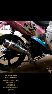 Knalpot Racing DOS Knalpot JRM Supra jupiter Vega grand shogun smash c70 blade karisma kirana revo Cripton Supra x125 jupiter z1 impressa