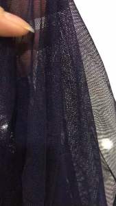 Vải thun lưới dai màu xanh đen co giãn 4 chiều mềm rũ (khổ 1m5)may đầm váy áo kiểu  thiết kế thời trang