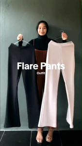 [NEW ARRIVAL] FLARE PANTS-KULOT HIGHWAIST CUTBRAY WANITA SCUBA PREMIUM