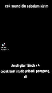Ampli gitar head cabinet 12inch x 4 suara mantap bergaransi