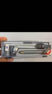 Bộ compa bút chì gỗ chính hãng SDI 0603Bthép không rỉ vẽ tranh thiết kế chuyên dụng cho học sinh vẽ kỹ thuật