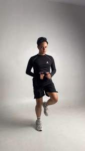 Runoz Kaos Lari Pria Lengan Panjang Baju Running Training Gym Jersey Lengan Panjang Pria Baju Olahraga Running Gym Fitnes Quickdry Anti UV Kaos Olahraga Pria Lengan Panjang Training Running Gym Futsal Jersey Long Sleeve Kaos Jersey Kaos BASELAYER