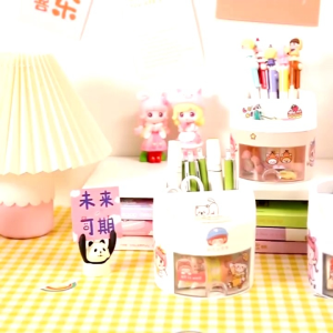 Korea style big pencil box organizer bag kotak pensil muat banyak pensil case premium tempat pensil kapasitas besar