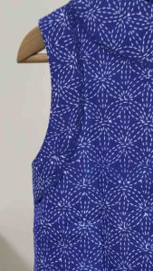 ❤️New Blue Navy Colour Batik Crop Blouse M Size ❤️