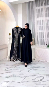 Nays Outfits Gamis model hikmat premium mewah terbaru