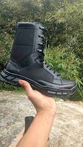 Rumaos zadah01 sepatu PDL TNI POLRI SECURITY kulit ankle boots dinas lapangan hitam