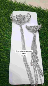 Bros Jas Pria Bros Kebaya Janggan Pin Rantai Jas Bros Rantai Kebaya Mewah Bros Rantai Kebaya Unik Bros Rantai Bescap