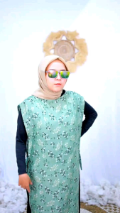 Rompi Tali Samping Motif Bunga Bahan Rayon Super