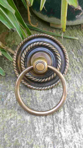 Tarikan Pintu Gebyok Kuningan Motif Gby 020 Antik 2 Pcs