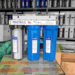 Bộ Lọc Thô 3 Cấp Lọc 10 Inch ( 1 Trong - 2 Xanh ) PROTECC PT108 - Lọc Thô Nấu Ăn Tiền Lọc Ion Kiềm Lọc Nước Nuôi Cá