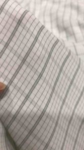 Vải kate lụa sọc caro màu xám mềm mại (khổ 1m15)may đầm váy áo sơ mi  áo kiểu đồ bộ