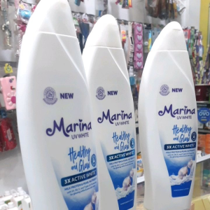 HAND & BODY LOTION MARINA UV WHITE SEHAT DAN CERAH (BIRU) 460 ML