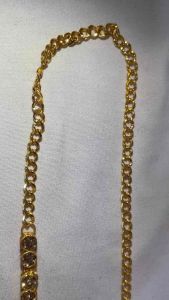 ✨ Elegant Gold Color Crystal Waist Chain | Adjustable Belly Chain | Ethnic Hip Jewelry for Saree Lehenga & Modern Wear