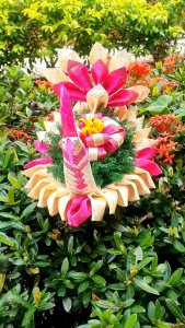 กระทงเปลือกข้าวโพด🌕✅️ <แถมธูปเทียน>สำหรับลอยกระทง คละสี (พร้อมส่ง)(ขายส่ง)