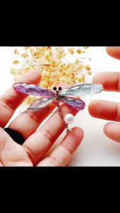 Bros Capung Kristal Ukuran Besar / Bros Hijab Import Bisa COD