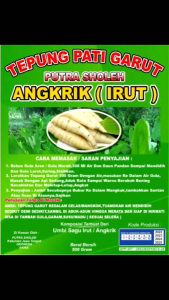 Tepung Garut Pati Angkrik 500 gr putra soleh tepung garut tepung irut herbal untuk atasi asam lambung gerd tukak lambung kronis